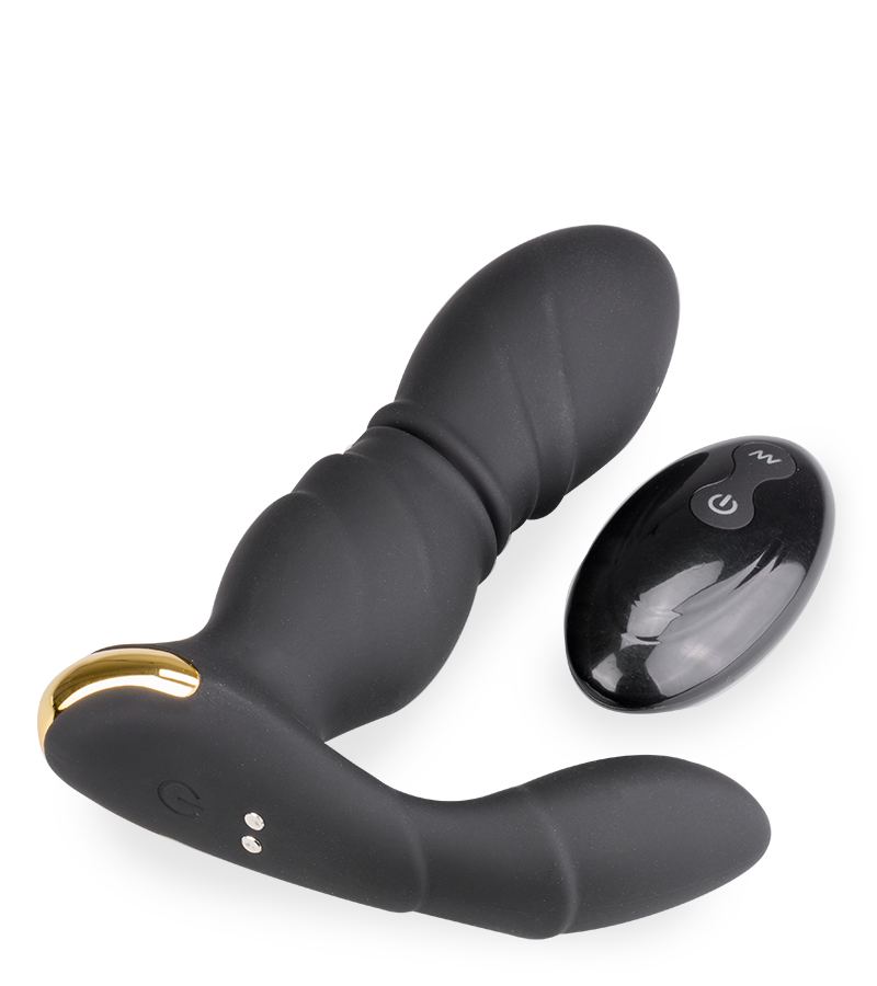 Analplug mit Vibration und Stoßfunktion Impala