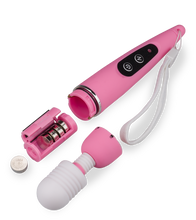 Laden Sie das Bild in den Galerie-Viewer, Power Wand Massager mit 3 Aufsätzen