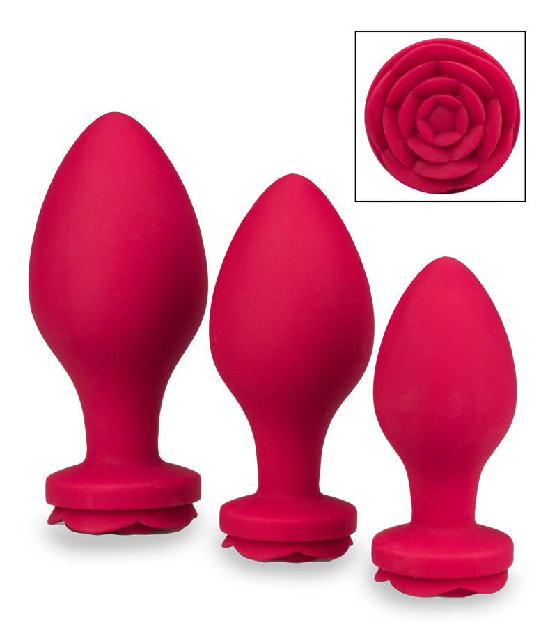 Set aus 3 Analplugs aus Silikon Forever