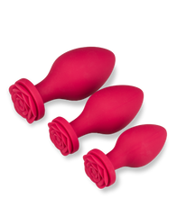 Laden Sie das Bild in den Galerie-Viewer, Set aus 3 Analplugs aus Silikon Forever