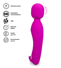 Laden Sie das Bild in den Galerie-Viewer, Wand Massager mit Rabbit Nirvana